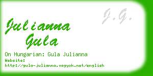 julianna gula business card